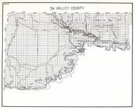 Valley County - South, Fort Peck Reservation, Wheeler, Paisley, Tampico, Whately, Nashua, Midway, New Deal, Kintyre, Frazer, Montana State Atlas 1950c